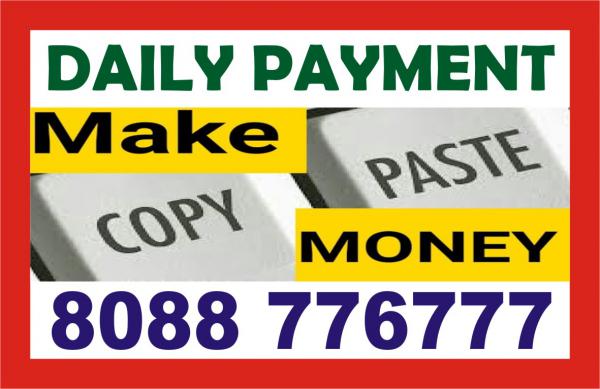 Data entry jobs near me Daily payment | Copy paste job Daily income  | 729